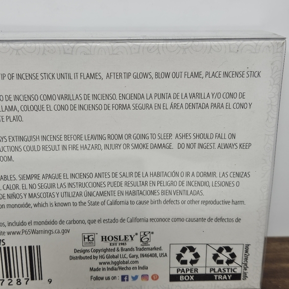 Hosley Ceramic Incense Set - Picture 5 of 5